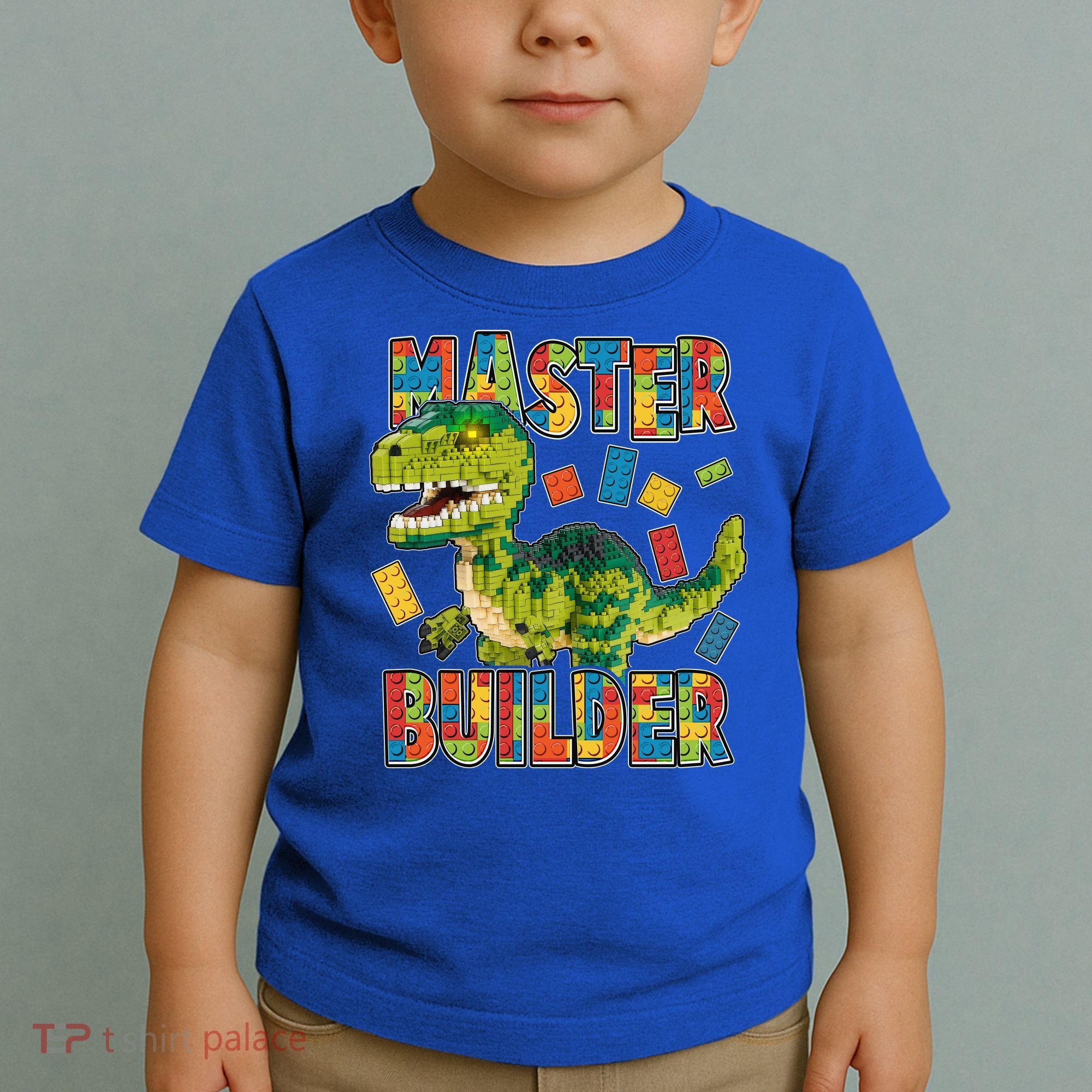 Master Builder T-Rex Dinosaur Toddler T-Shirt