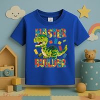 Master Builder T-Rex Dinosaur Toddler T-Shirt thumb 3