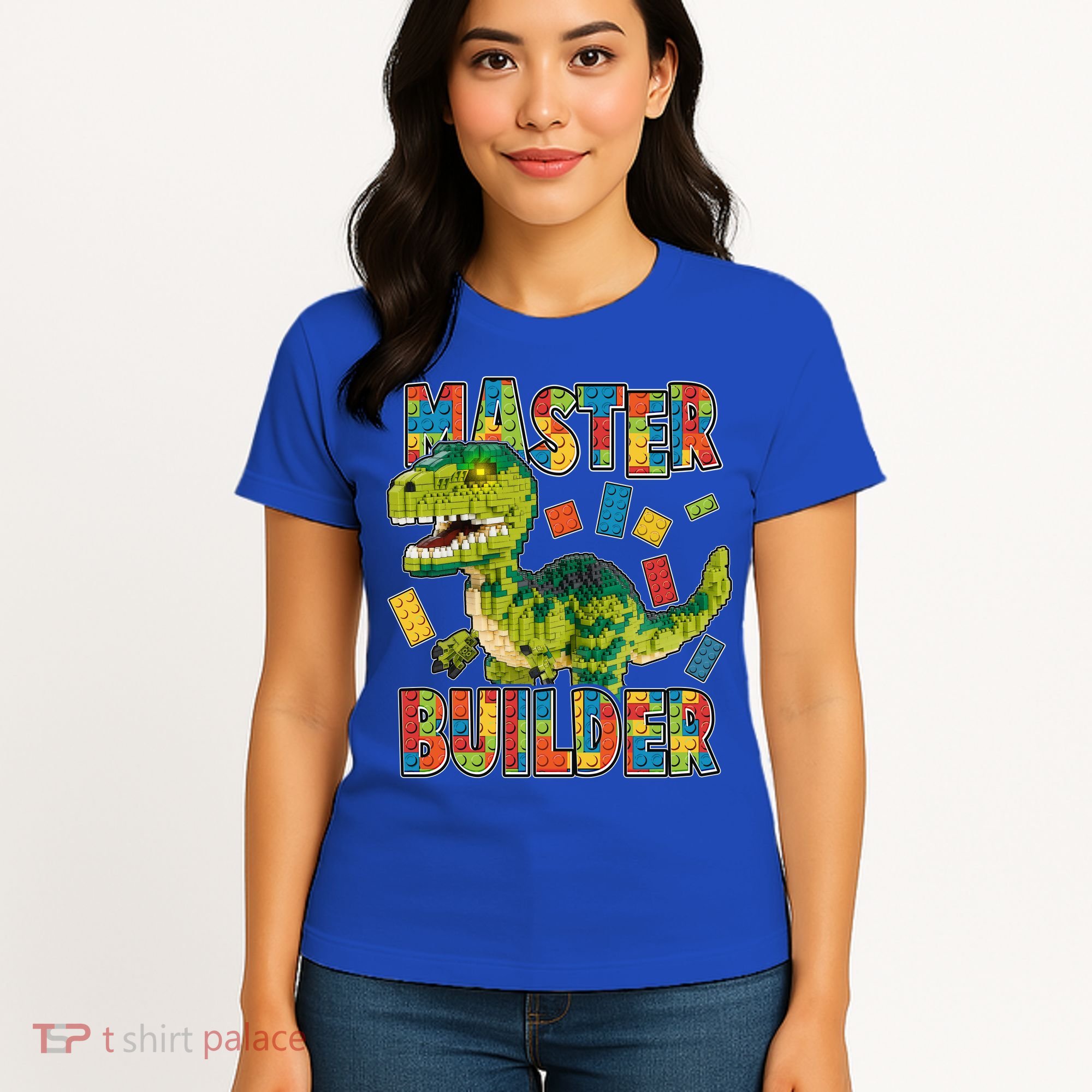 Master Builder T-Rex Dinosaur Women's T-Shirt