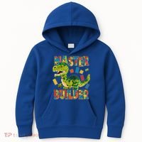 Master Builder T-Rex Dinosaur Kids Hoodie thumb 0