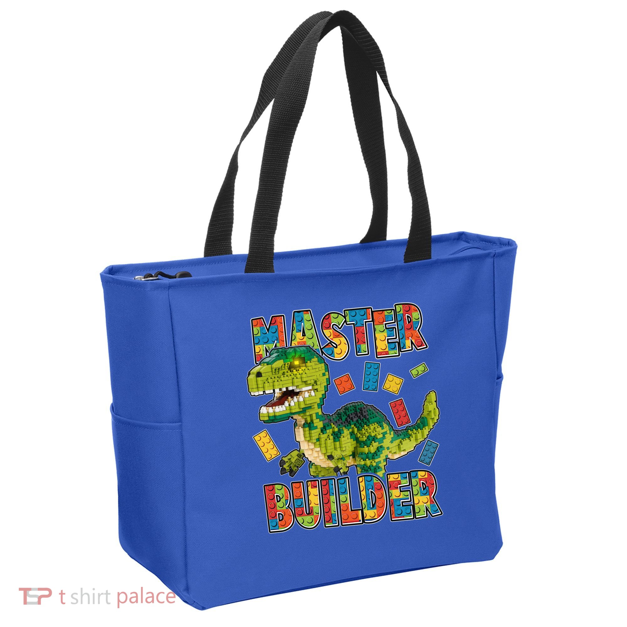 Master Builder T-Rex Dinosaur Tote Bag
