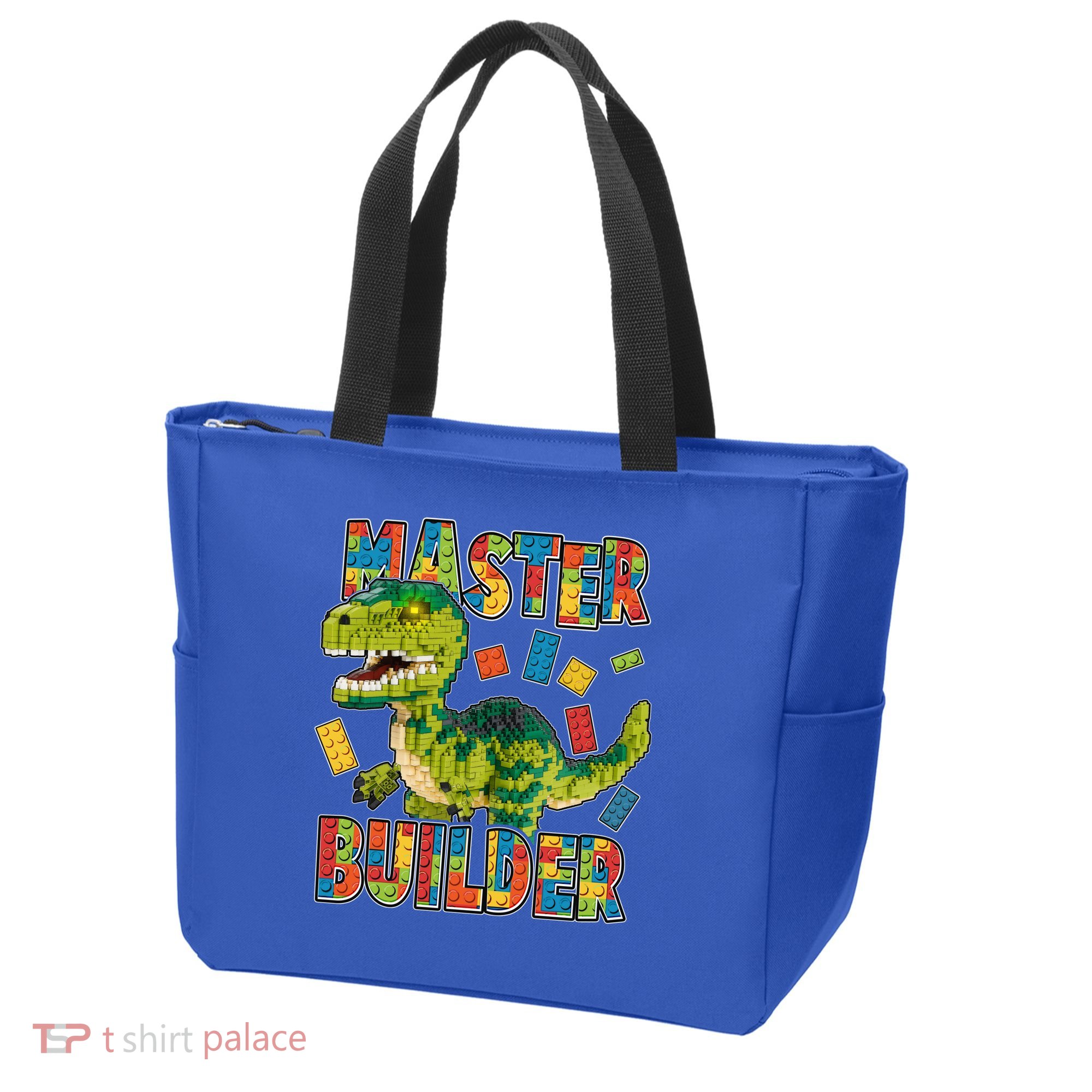 Master Builder T-Rex Dinosaur Tote Bag