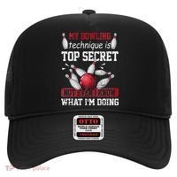 My Bowling Technique Is Top Secret Funny Bowling Bowler Hat thumb 0