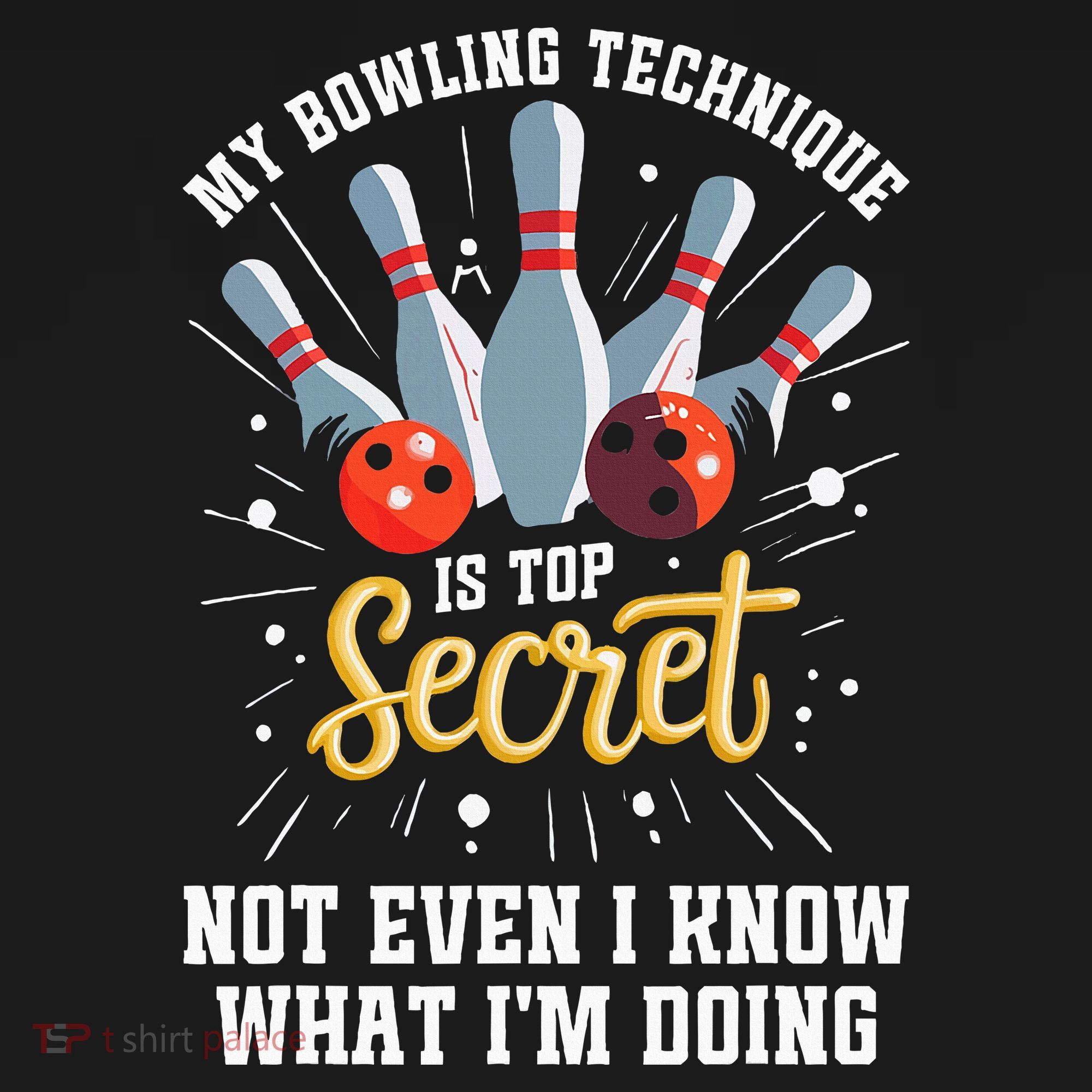 My Bowling Technique Is Top Secret Funny Bowling Bowler Visor