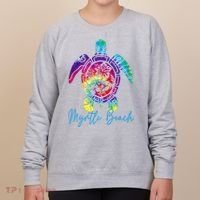 Myrtle Beach Tie Dye Sea Turtle Matching Family Vacation Women's Sweatshirt thumb 0