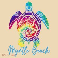 Myrtle Beach Tie Dye Sea Turtle Matching Family Vacation Tote Bag thumb 4
