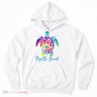 Myrtle Beach Tie Dye Sea Turtle Matching Family Vacation Hoodie thumb 0