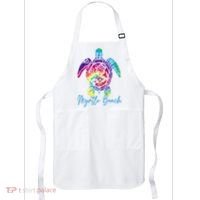 Myrtle Beach Tie Dye Sea Turtle Matching Family Vacation Apron thumb 0