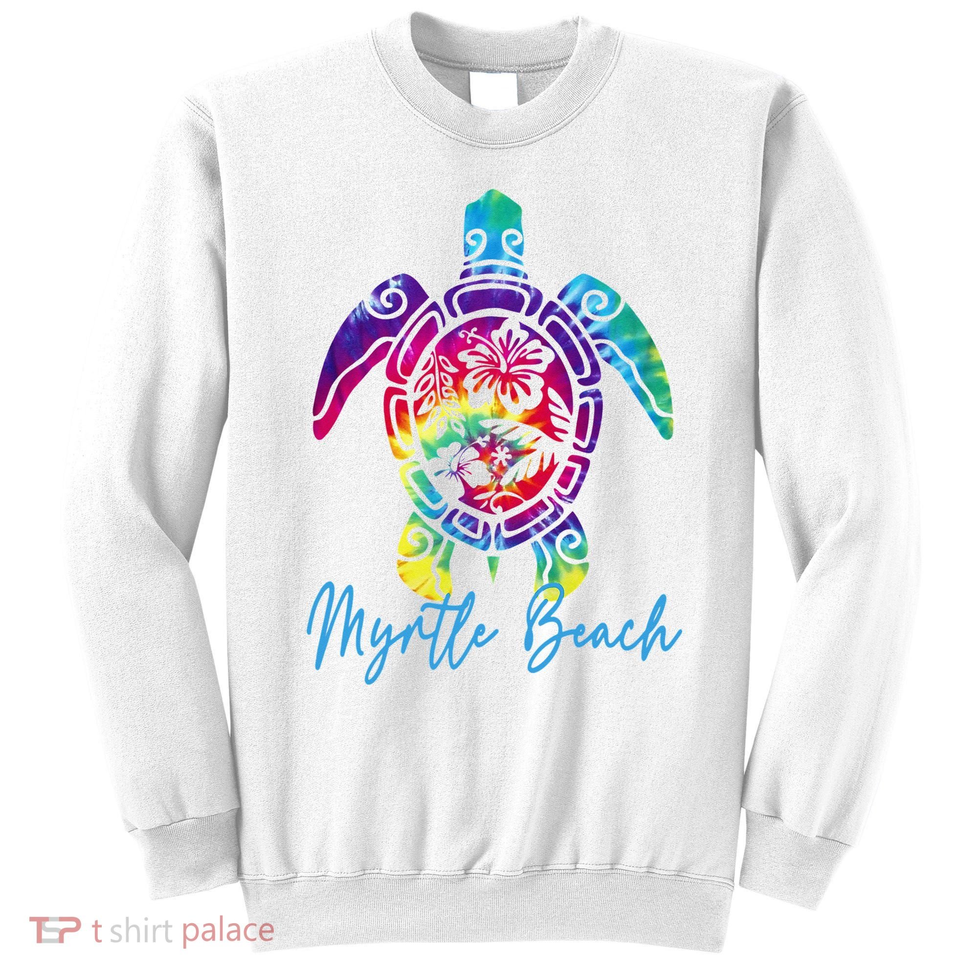 Myrtle Beach Tie Dye Sea Turtle Matching Family Vacation Sweatshirt