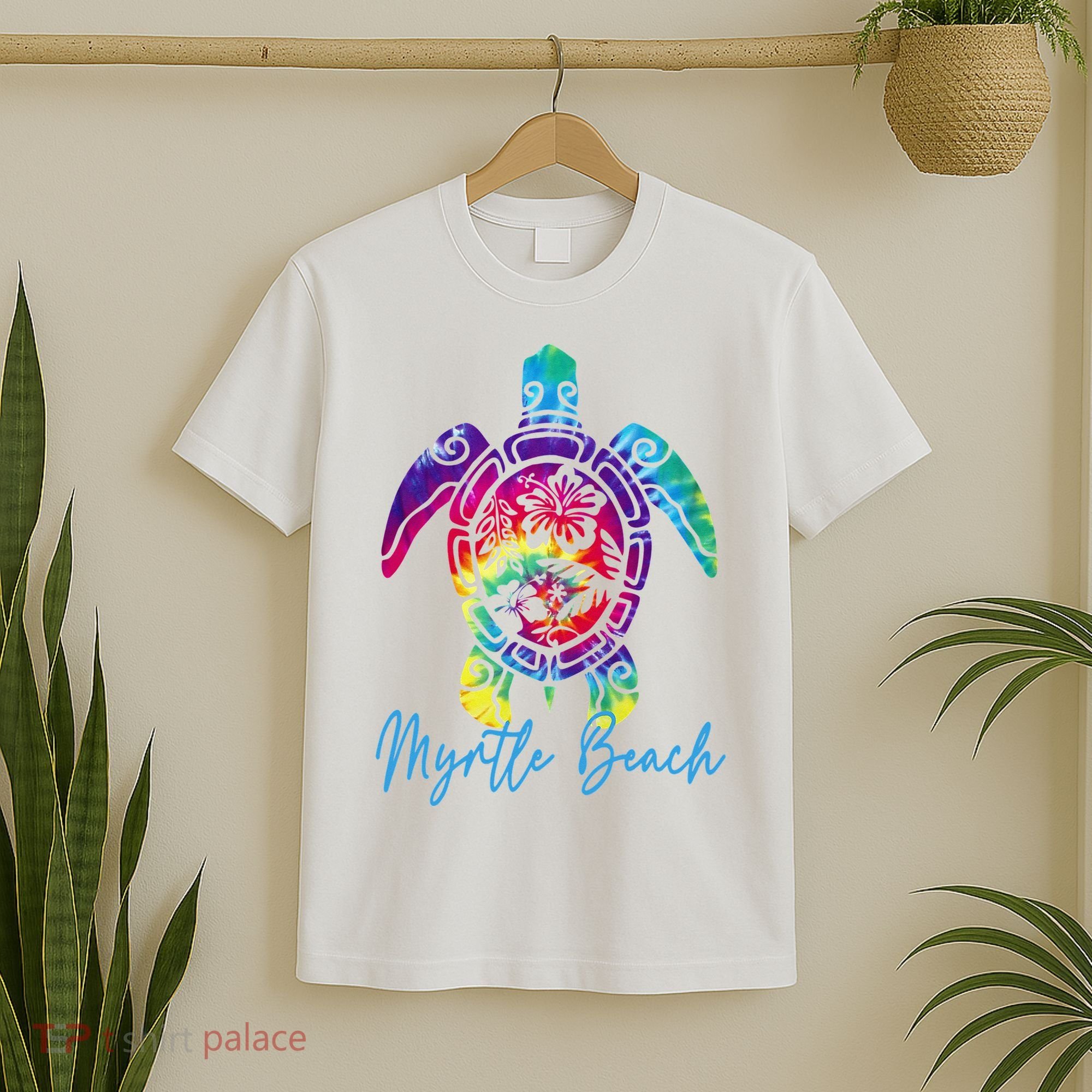 Myrtle Beach Tie Dye Sea Turtle Matching Family Vacation T-Shirt