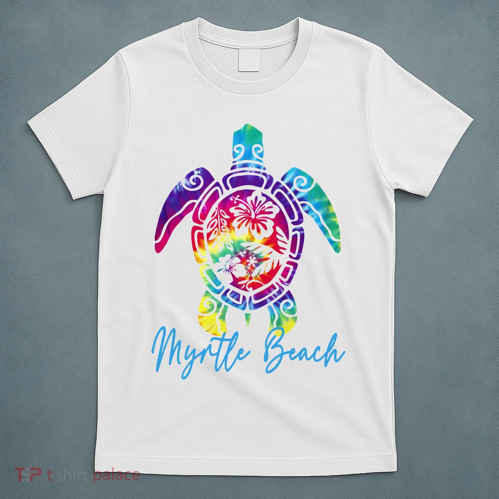 Myrtle Beach Tie Dye Sea Turtle Matching Family Vacation T-Shirt