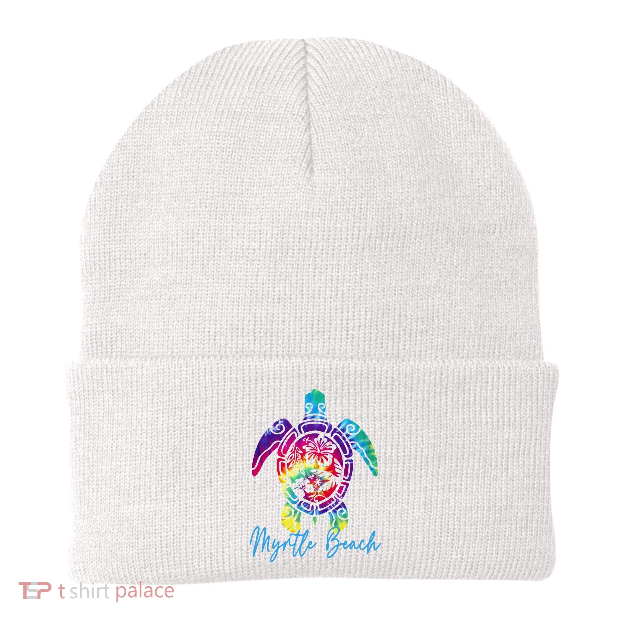Myrtle Beach Tie Dye Sea Turtle Matching Family Vacation Beanie