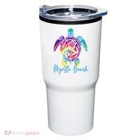 Myrtle Beach Tie Dye Sea Turtle Matching Family Vacation Tumbler thumb 0