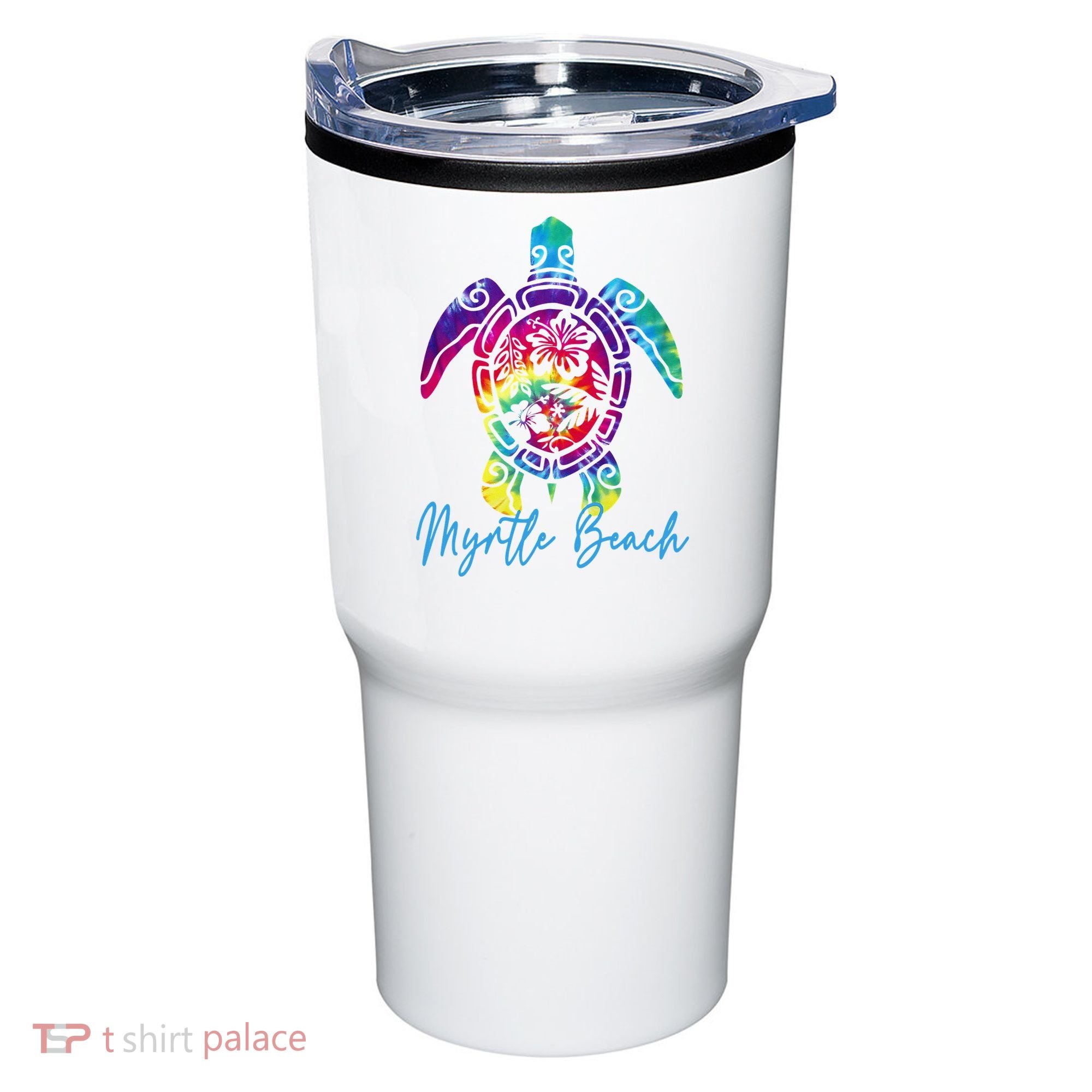 Myrtle Beach Tie Dye Sea Turtle Matching Family Vacation Tumbler