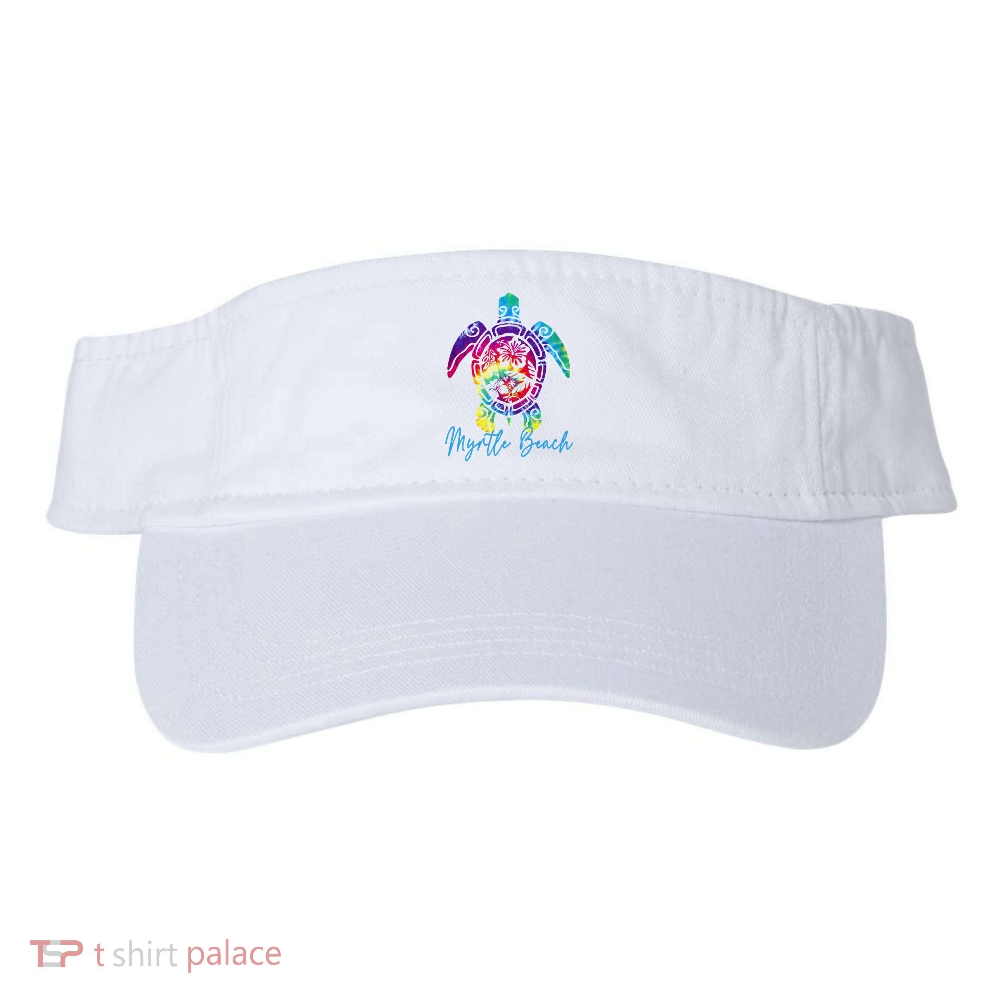 Myrtle Beach Tie Dye Sea Turtle Matching Family Vacation Visor