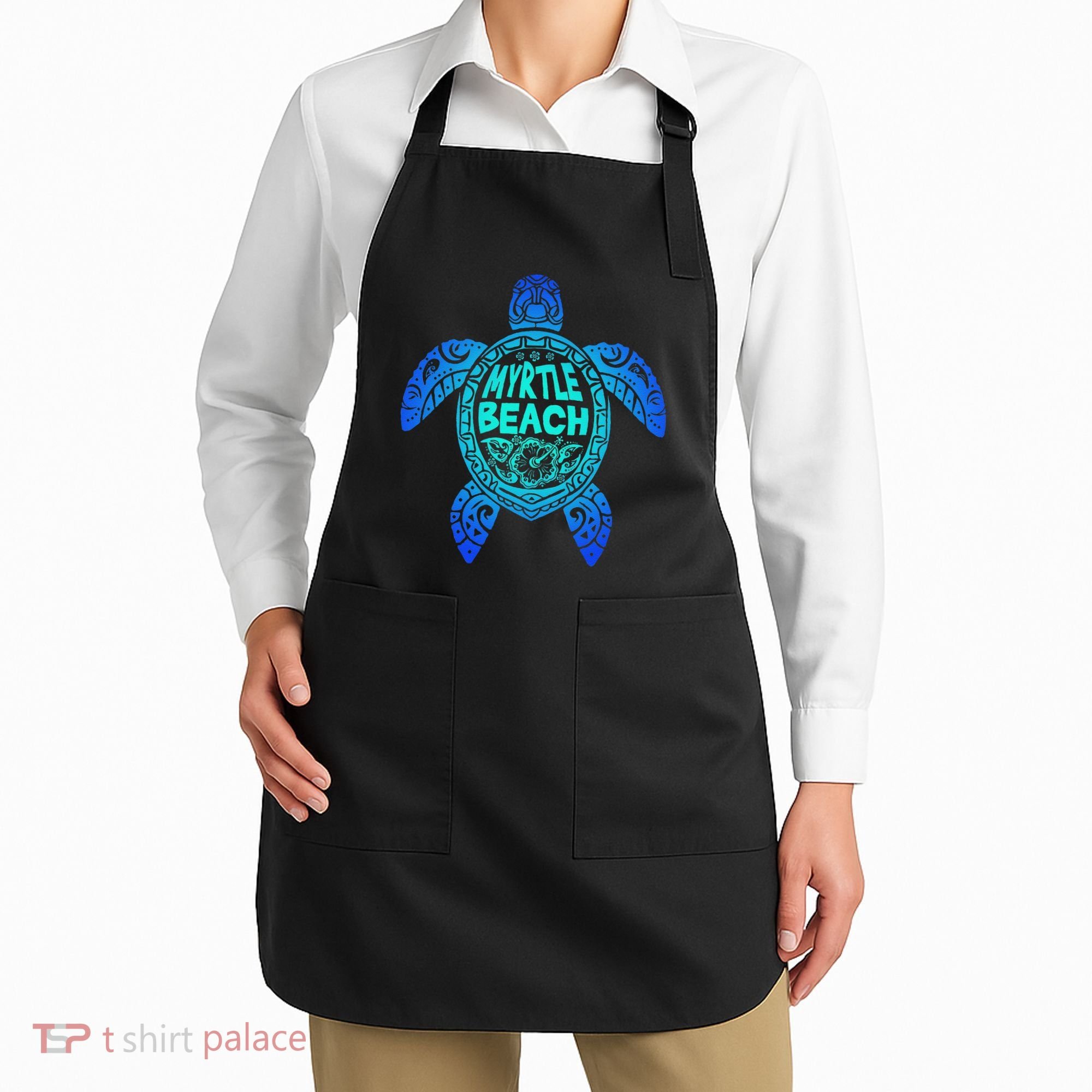Myrtle Beach Tribal Sea Turtle South Carolina Vacation 2025 Apron