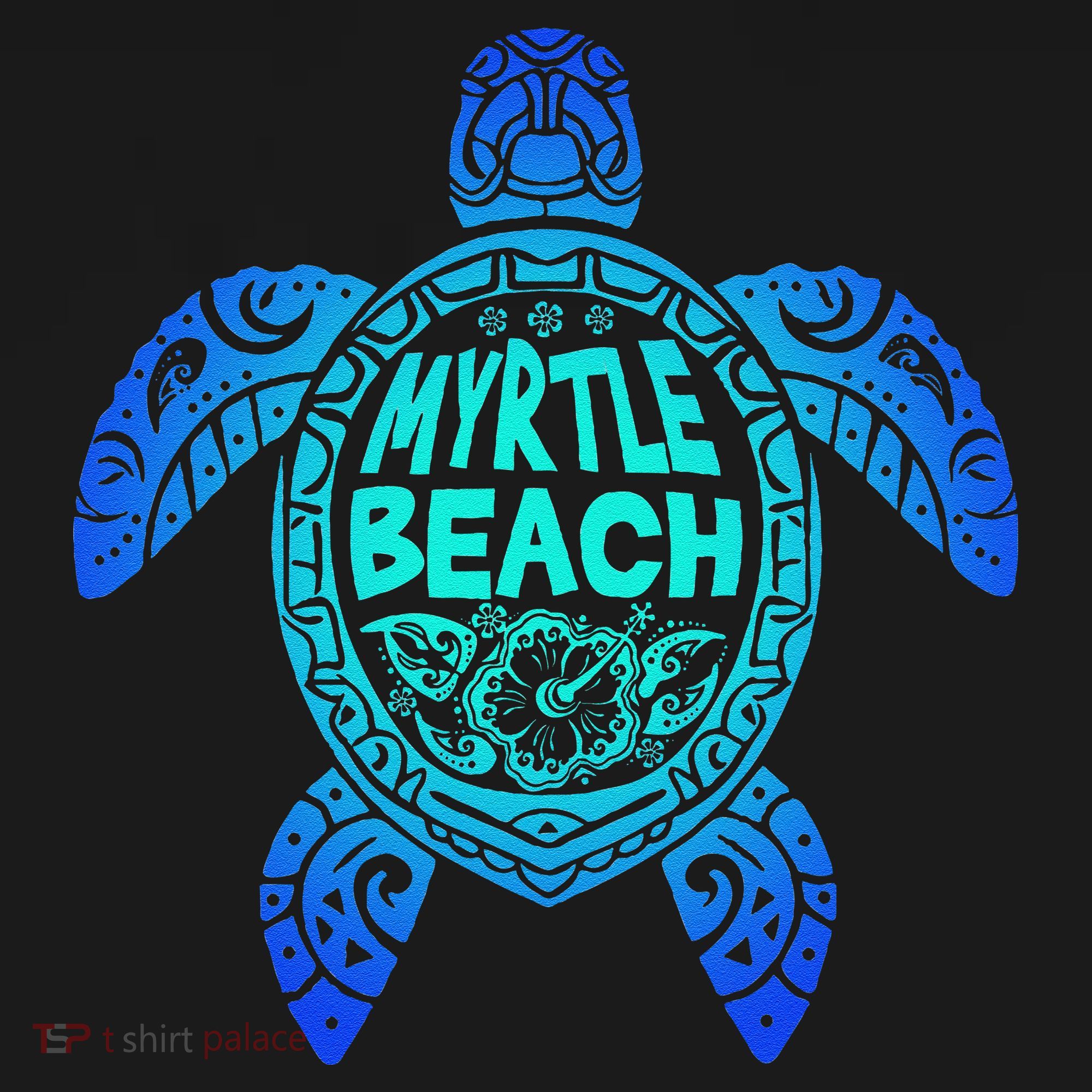 Myrtle Beach Tribal Sea Turtle South Carolina Vacation 2025 Coaster