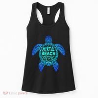 Myrtle Beach Tribal Sea Turtle South Carolina Vacation 2025 Women's Tank Top thumb 0