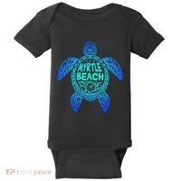 Myrtle Beach Tribal Sea Turtle South Carolina Vacation 2025 Baby Bodysuit thumb 0
