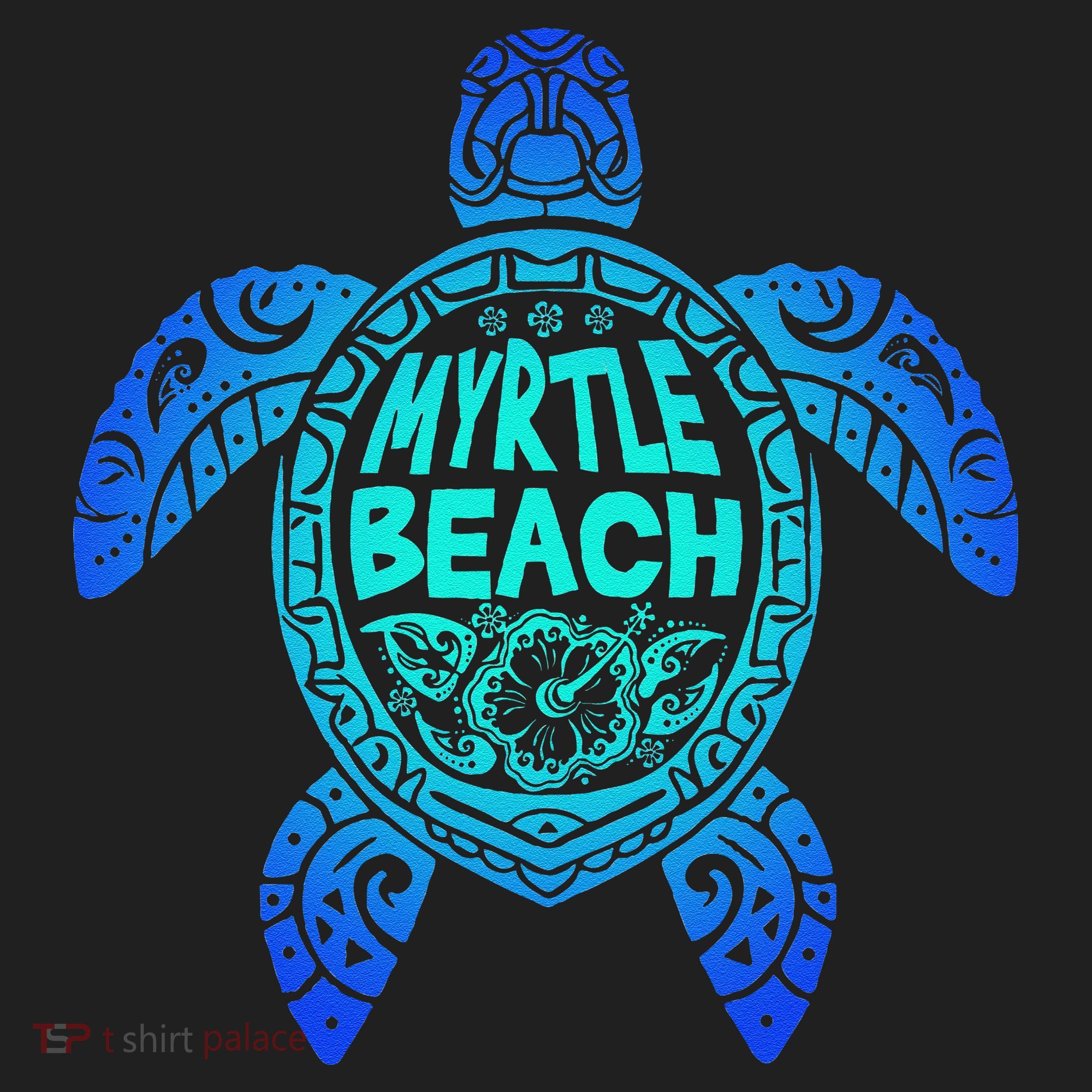 Myrtle Beach Tribal Sea Turtle South Carolina Vacation 2025 Hat