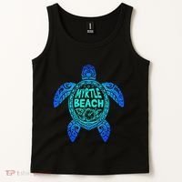 Myrtle Beach Tribal Sea Turtle South Carolina Vacation 2025 Tank Top thumb 2