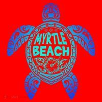 Myrtle Beach Tribal Sea Turtle South Carolina Vacation 2025 Santa Hat thumb 1