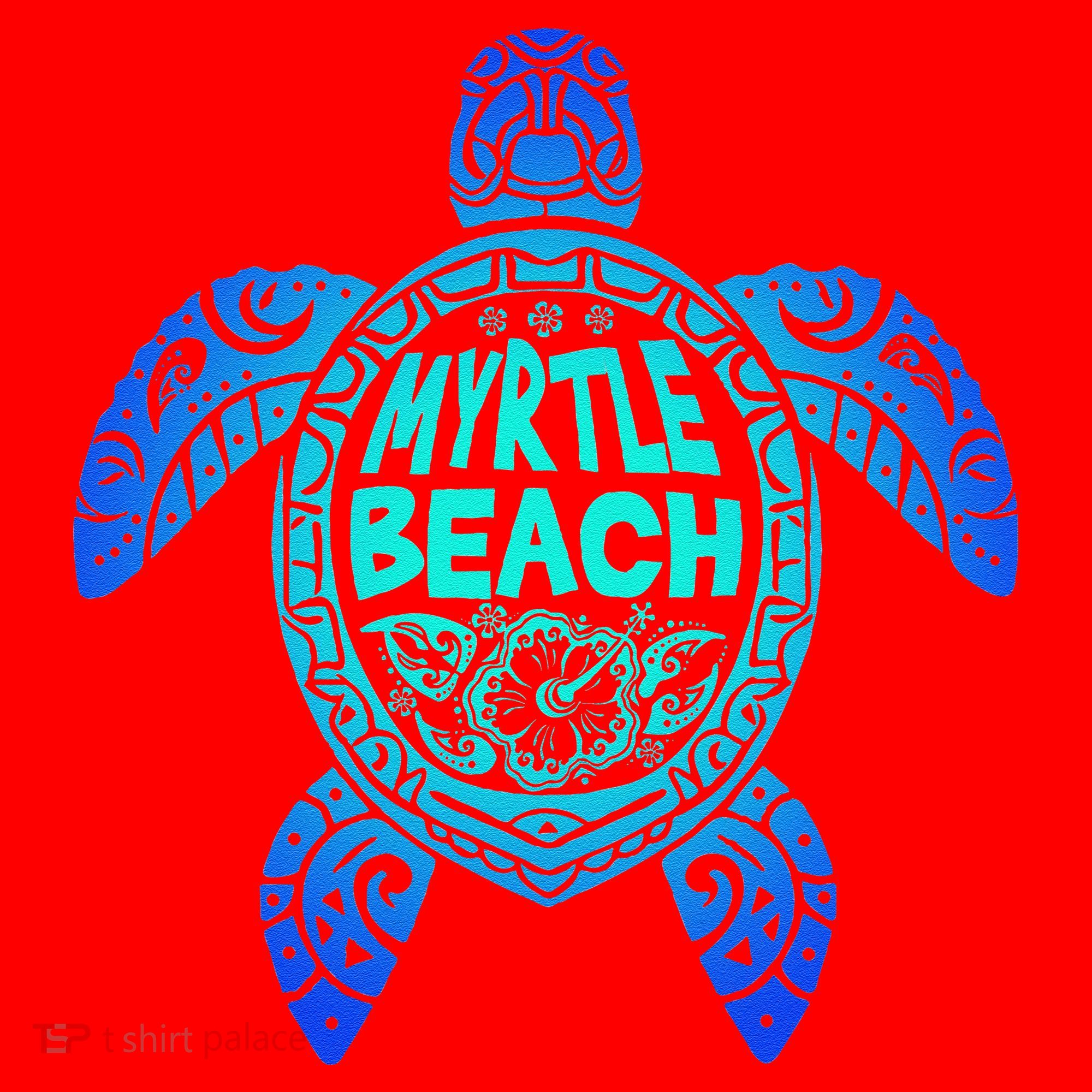 Myrtle Beach Tribal Sea Turtle South Carolina Vacation 2025 Santa Hat