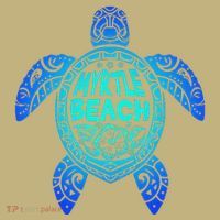 Myrtle Beach Tribal Sea Turtle South Carolina Vacation 2025 Long Sleeve Shirt thumb 2