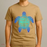 Myrtle Beach Tribal Sea Turtle South Carolina Vacation 2025 T-Shirt thumb 3