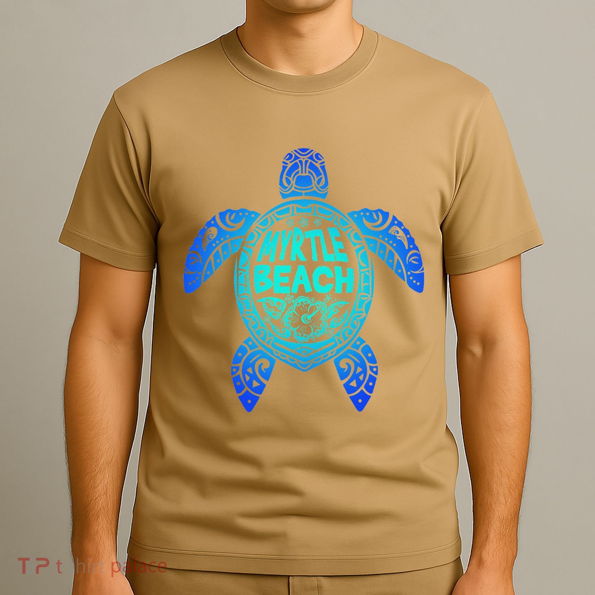 Myrtle Beach Tribal Sea Turtle South Carolina Vacation 2025 T-Shirt