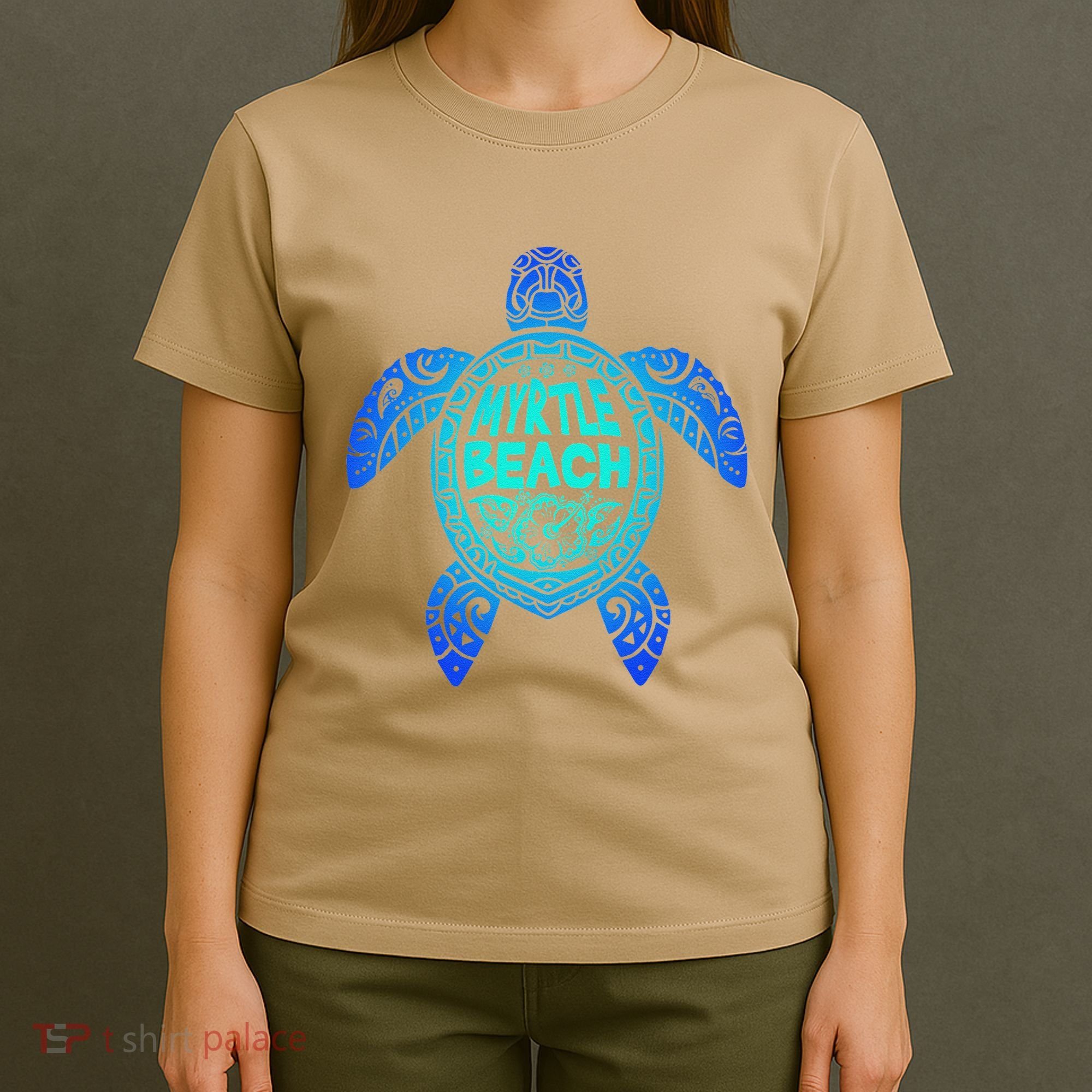Myrtle Beach Tribal Sea Turtle South Carolina Vacation 2025 T-Shirt