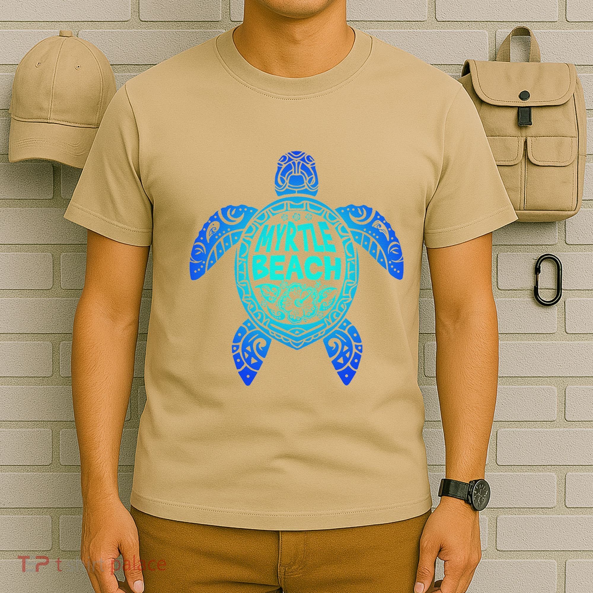 Myrtle Beach Tribal Sea Turtle South Carolina Vacation 2025 T-Shirt