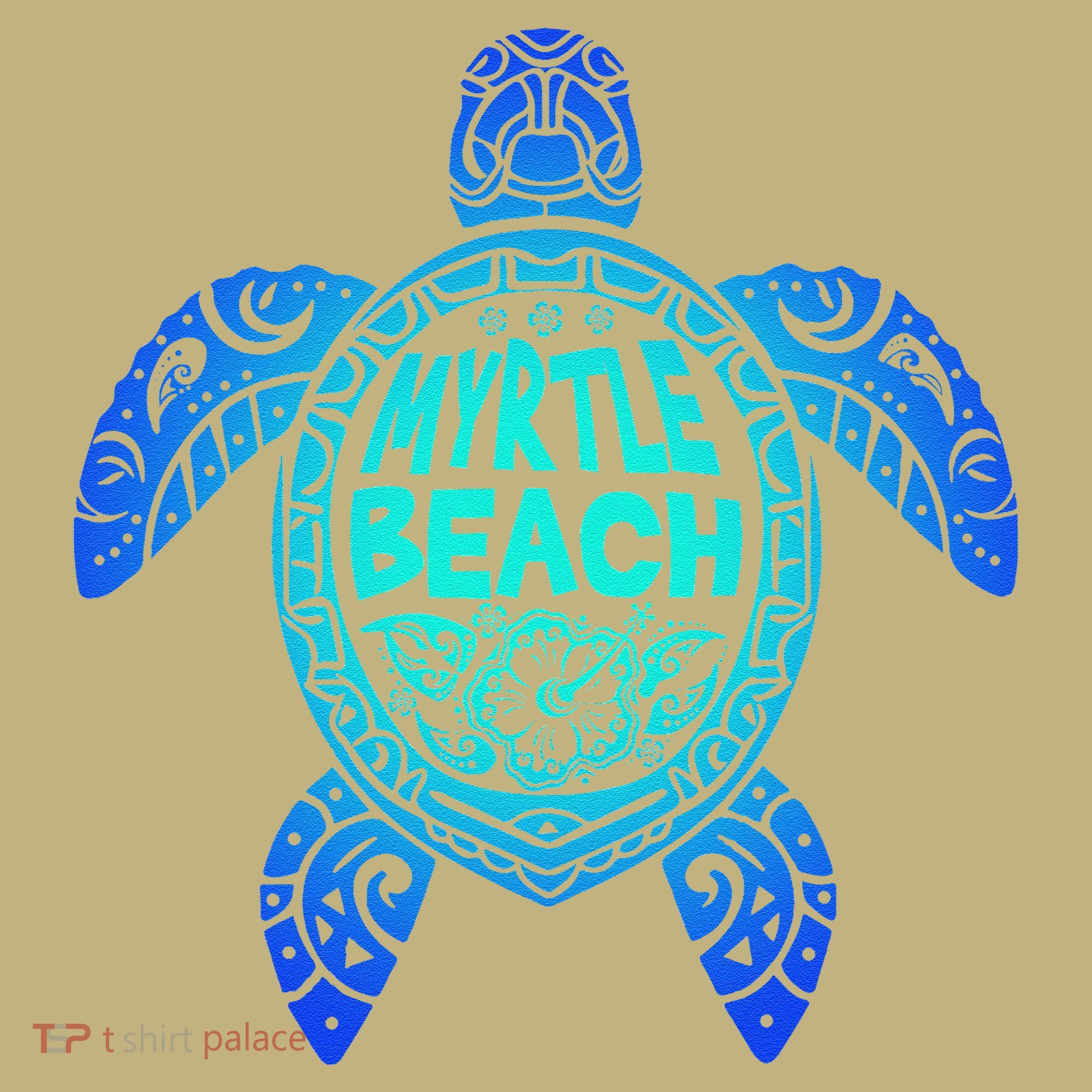 Myrtle Beach Tribal Sea Turtle South Carolina Vacation 2025 Polo