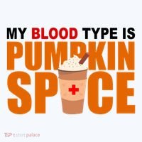 My Blood Type Is Pumpkin Spice Funny Fall Polo thumb 3
