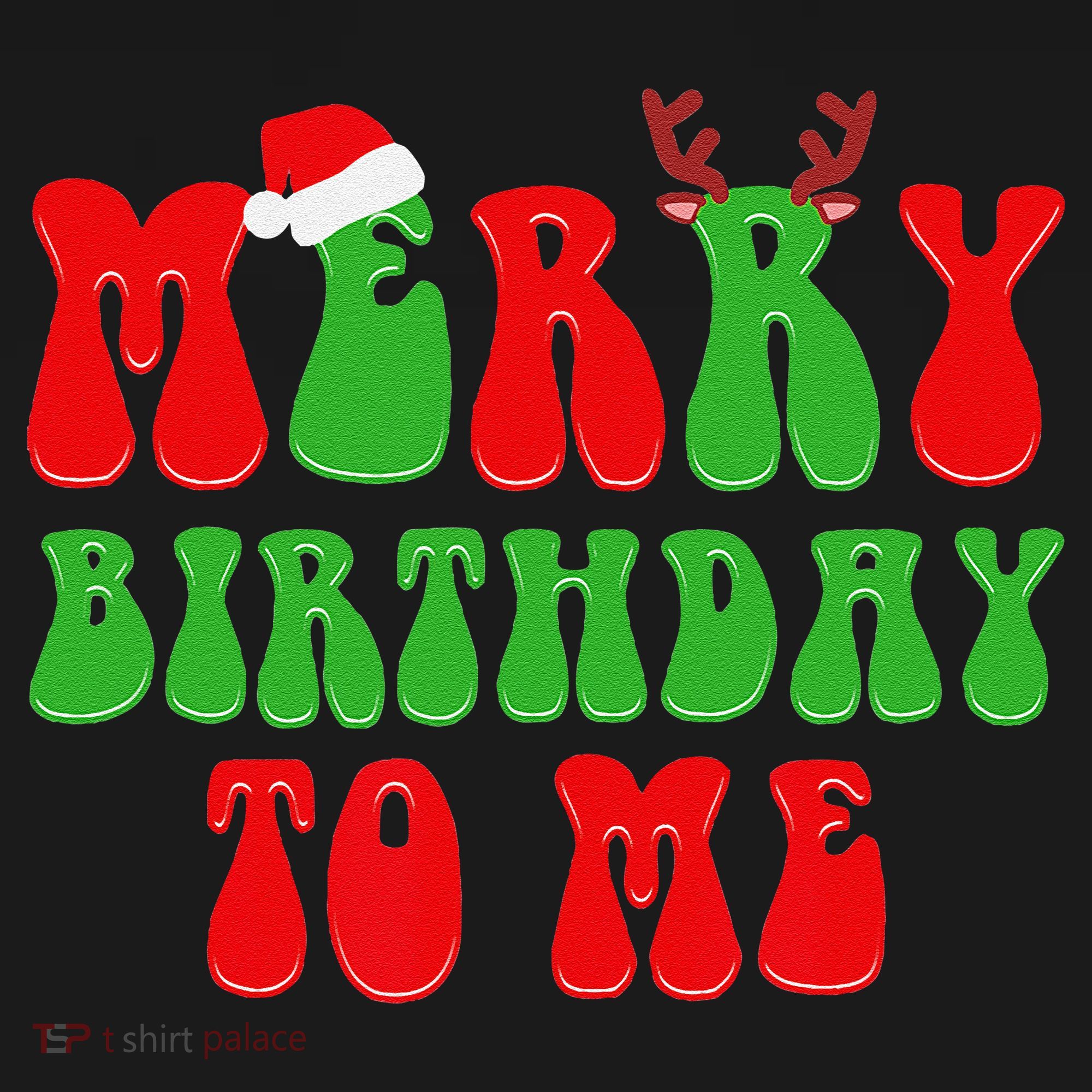 Merry Birthday To Me Funny Born On Christmas Day Ornament