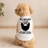 My Beard The Only Hair That Should Be Between YourLegs Doggie Tank thumb 2