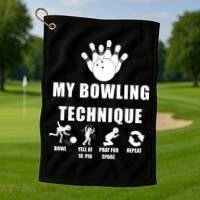 My Bowling Technique Golf Towel thumb 1
