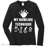 My Bowling Technique Women's Long Sleeve Shirt thumb 0