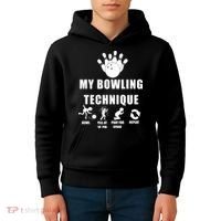 My Bowling Technique Kids Hoodie thumb 4