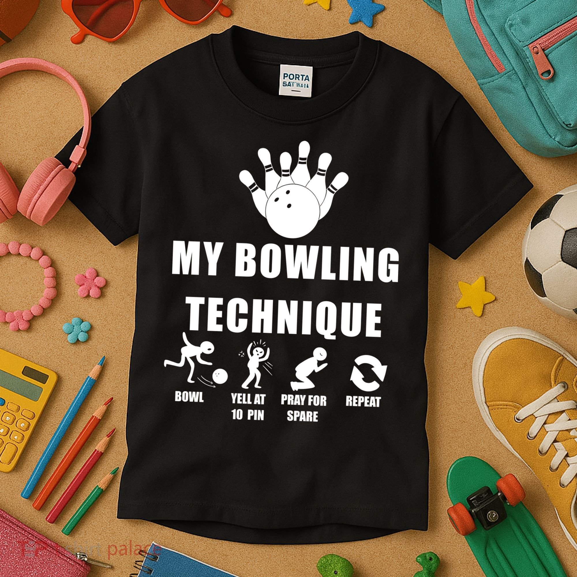 My Bowling Technique Kids T-Shirt