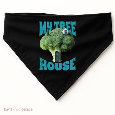 My Broccoli Tree House Funny USA-Made Doggie Bandana
