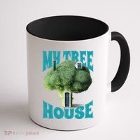 My Broccoli Tree House Funny Coffee Mug thumb 1