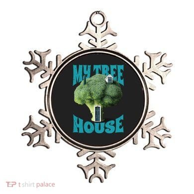 My Broccoli Tree House Funny Ornament