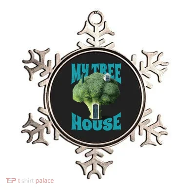 My Broccoli Tree House Funny Ornament
