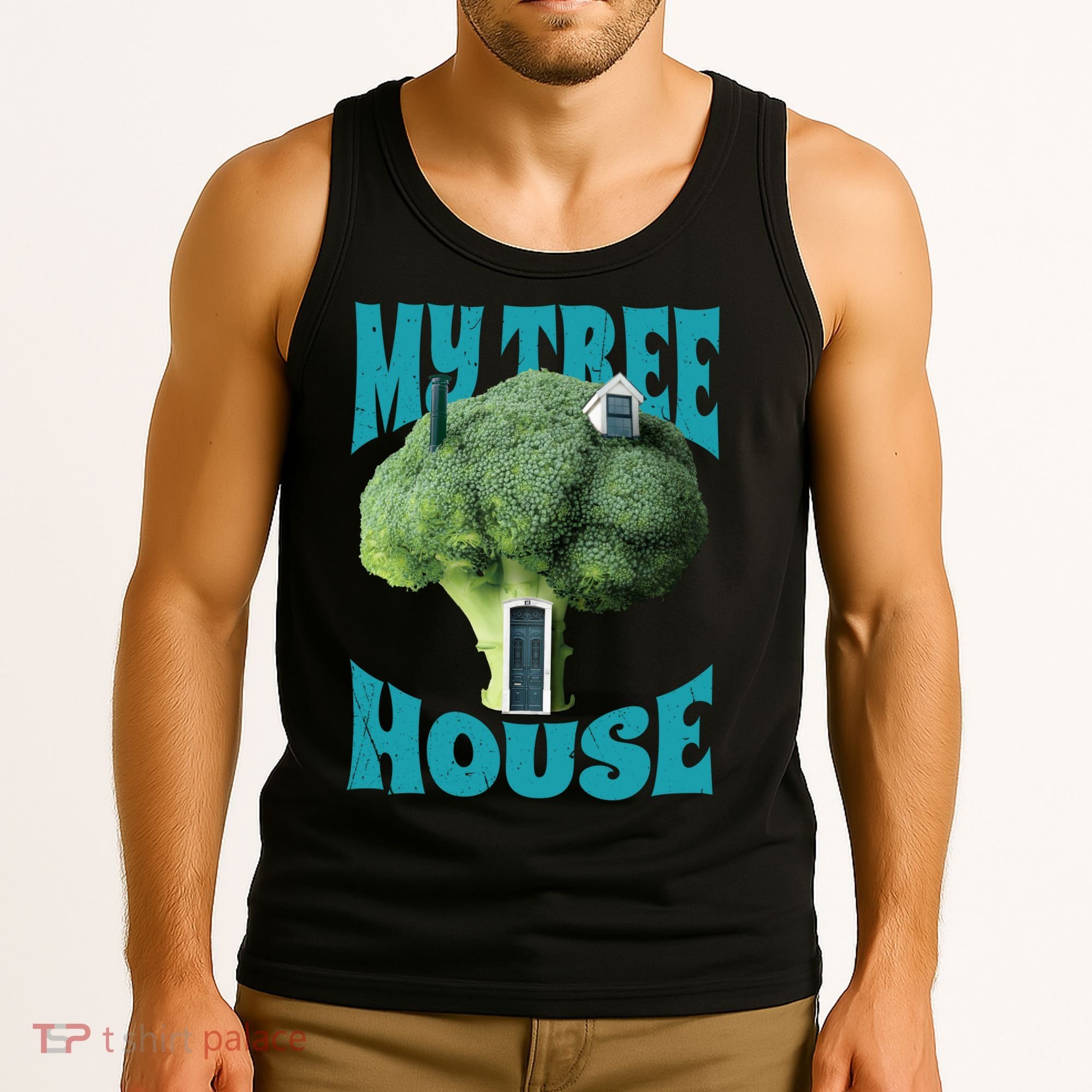 My Broccoli Tree House Funny Tank Top