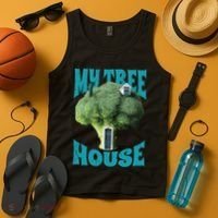 My Broccoli Tree House Funny Tank Top thumb 4
