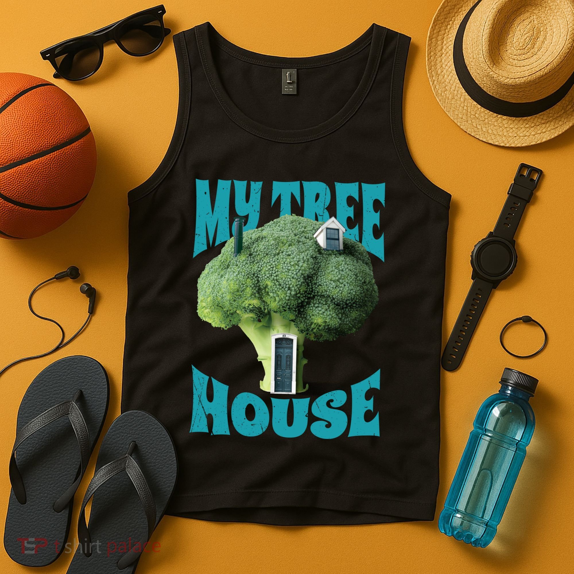 My Broccoli Tree House Funny Tank Top