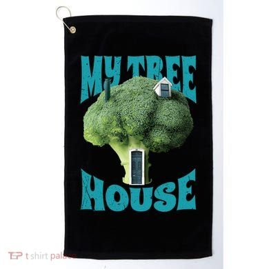 My Broccoli Tree House Funny Golf Towel