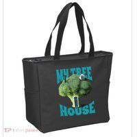 My Broccoli Tree House Funny Tote Bag thumb 2