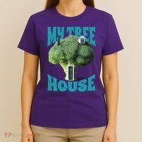 My Broccoli Tree House Funny T-Shirt thumb 4
